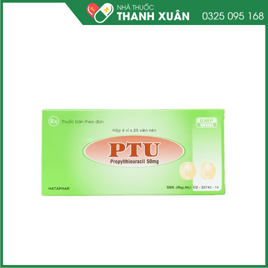 PTU Hataphar điều trị bệnh Basedow nhẹ hoặc trung bình